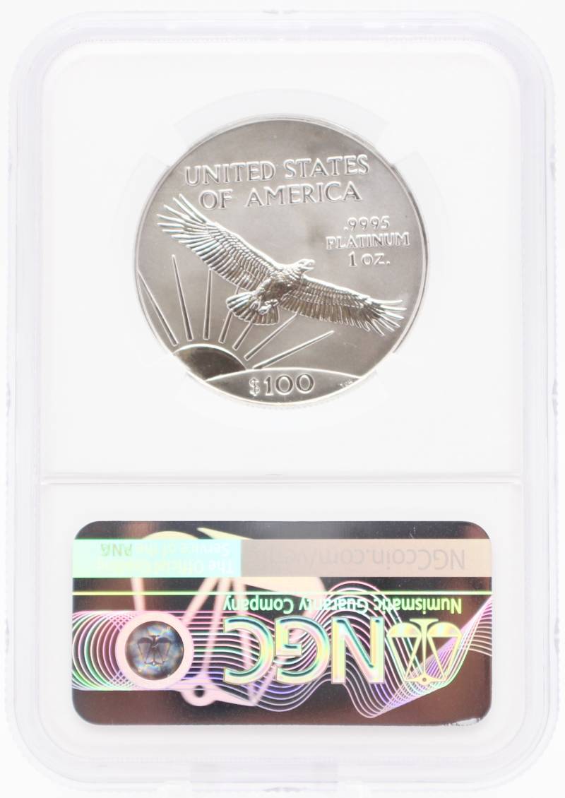 1998 NGC MS70 $100 Platinum American Eagle | Endeavor Metals